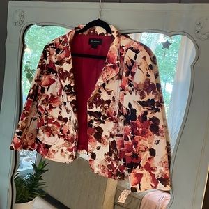 St. John Couture Floral Print Jacket